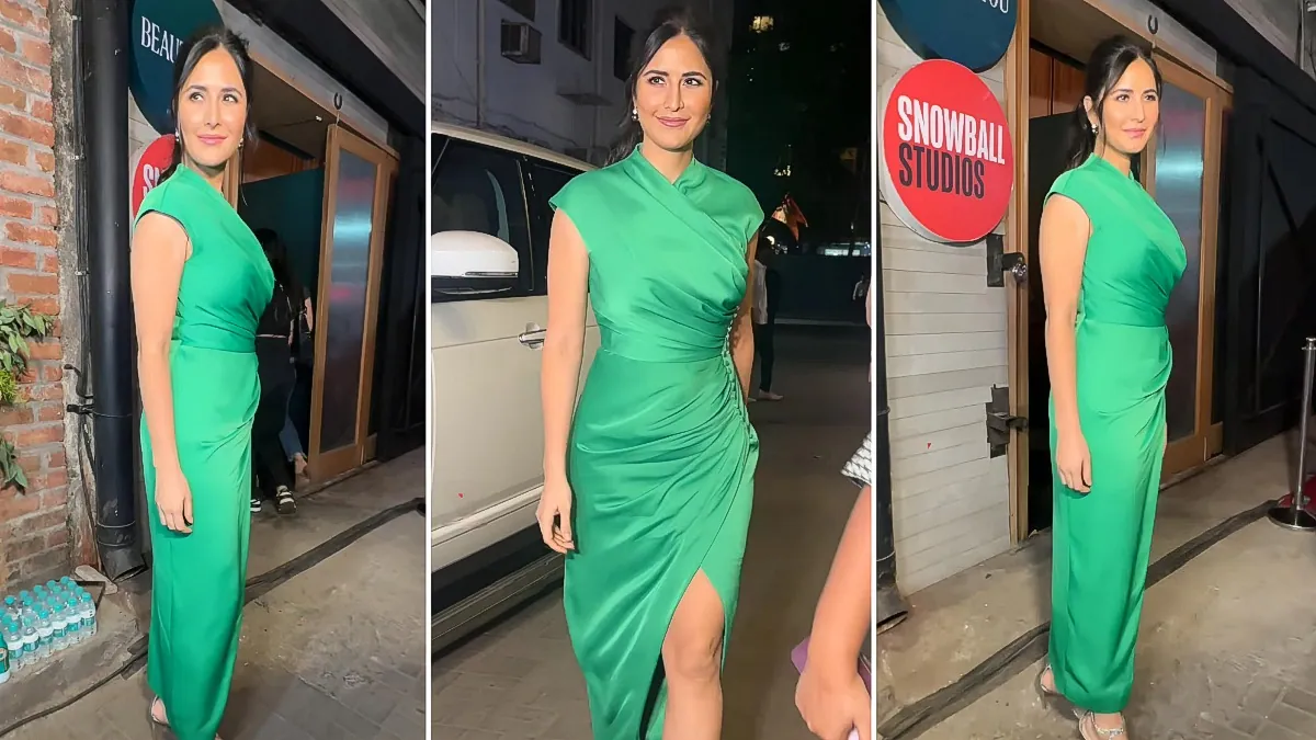Katrina Kaif Dispels Pregnancy Rumors with Stylish Green Mini Dress