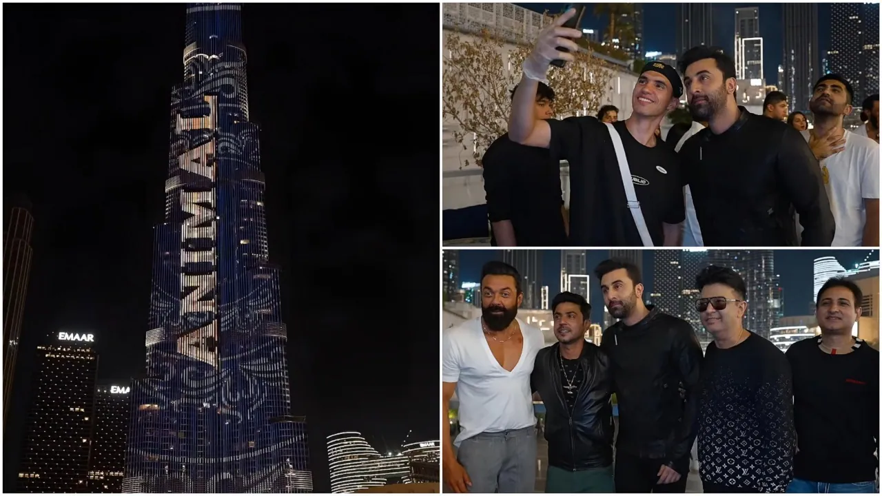 Ranbir Kapoor, Rashmika Mandanna starrer 'Animal' roars at Dubai's Burj Khalifa - Watch Video
